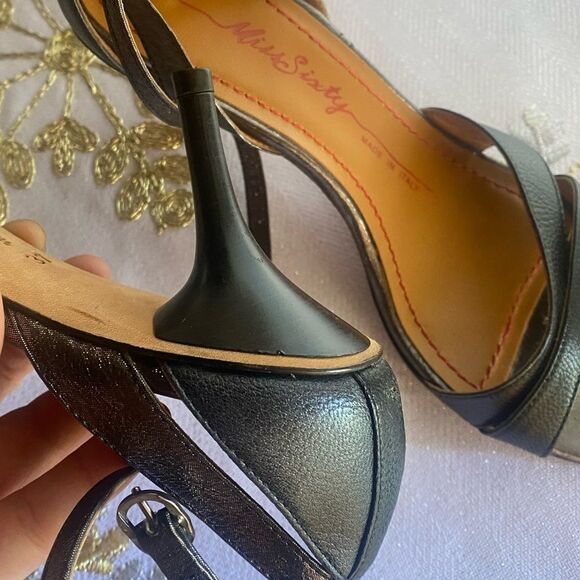 Miss sixty black medium heel shoe size 37 - Picture 7 of 15